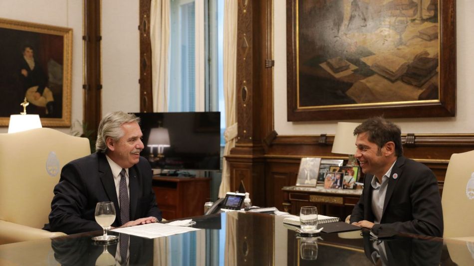 20220118 Axel Kicillof se reunió con Alberto Fernández