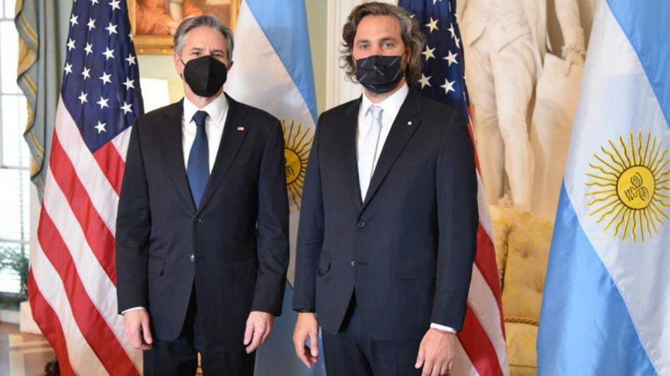 Santiago Cafiero y Antony Blinken
