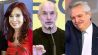 Cristina Fernández, Horacio Rodríguez Larreta, y Alberto Fernández 20220119