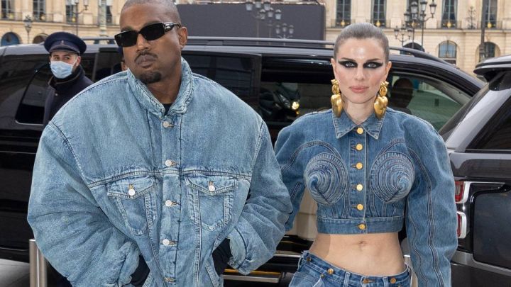 Kanye West y Julia Fox, Paris Fashion Week