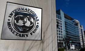 IMF logo wall washington
