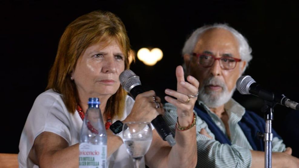 20220126 Patricia Bullrich junto a Santiago Kovadloff en Pinamar