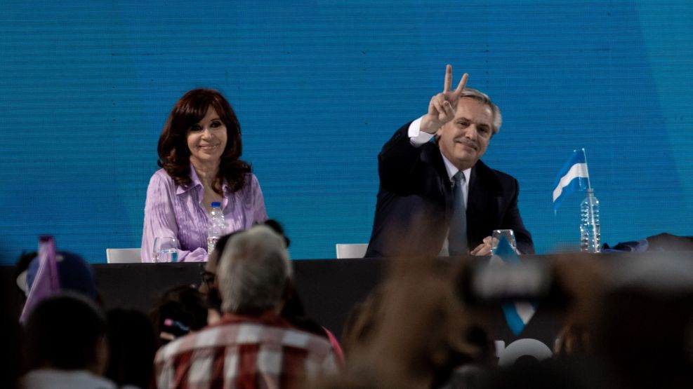 President Fernandez's Frente De Todos Party Holds Rally Ahead Of Midterm Elections 