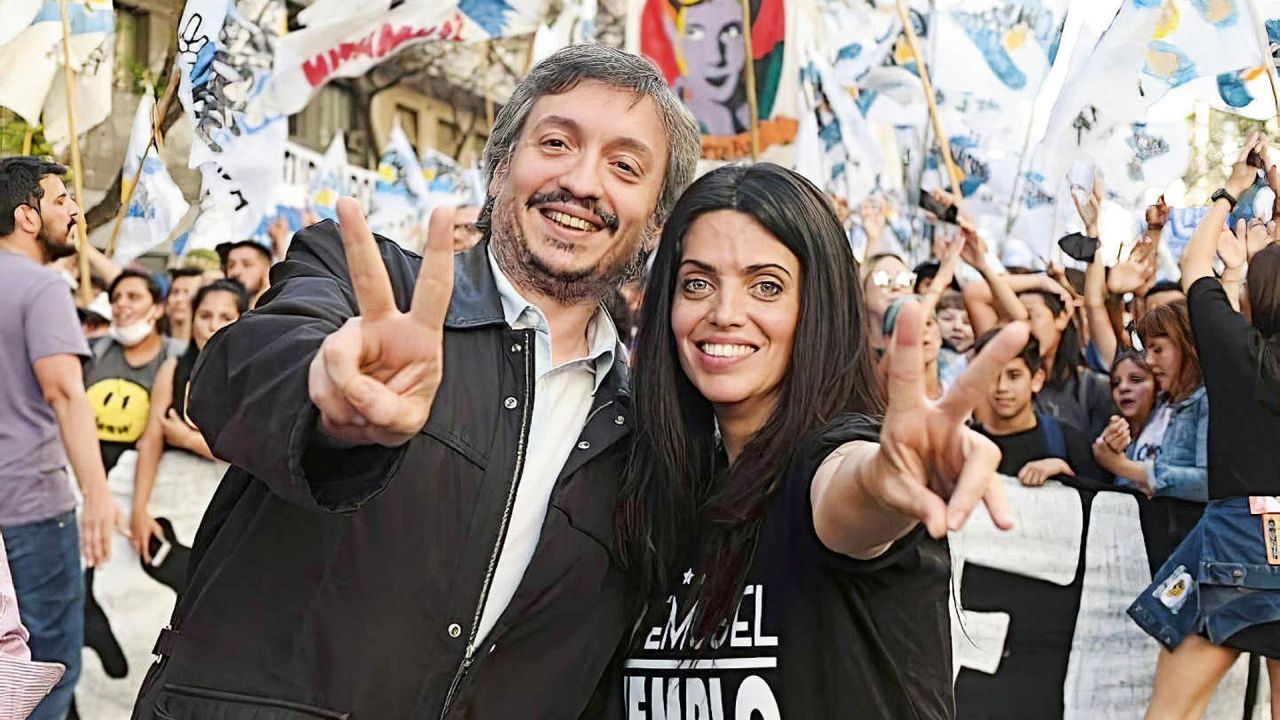 Luana Volnovich con Máximo Kirchner | Foto:cedoc
