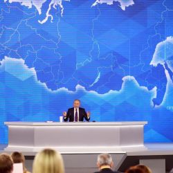 Putin en conferencia de prensa.  | Foto:Bloomberg