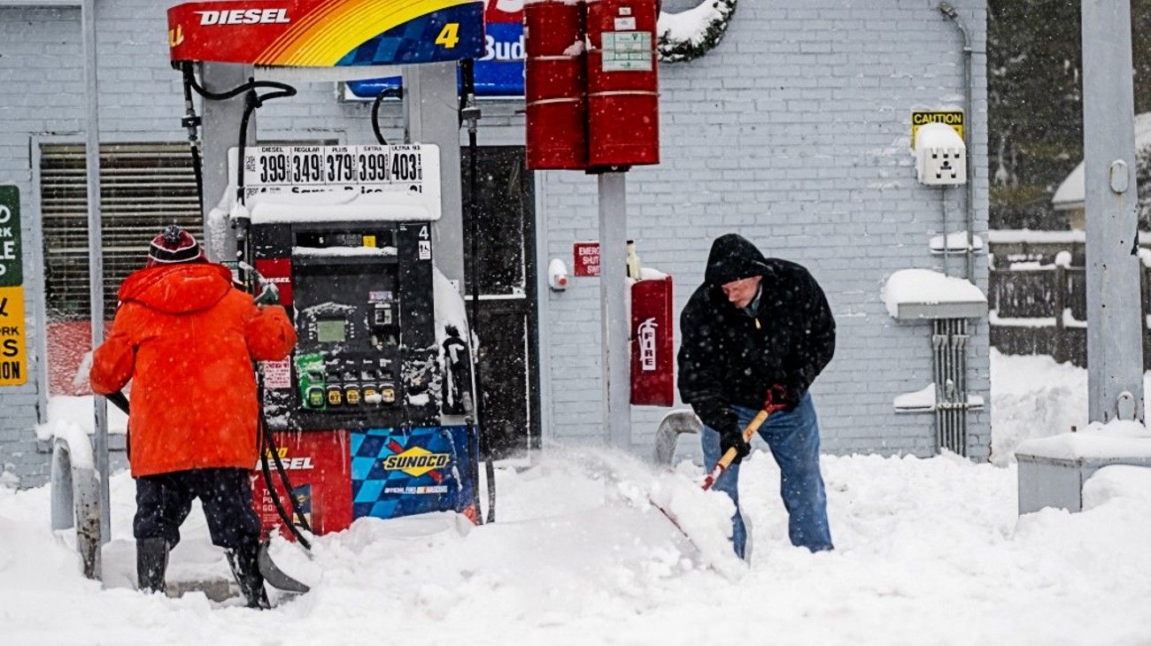 El "ciclón bomba" generó enormes nevadas y tormentas en toda la costa este de los Estados Unidos.