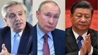 Alberto fernández, Vladimir Putin y Xi Xinping 20220201