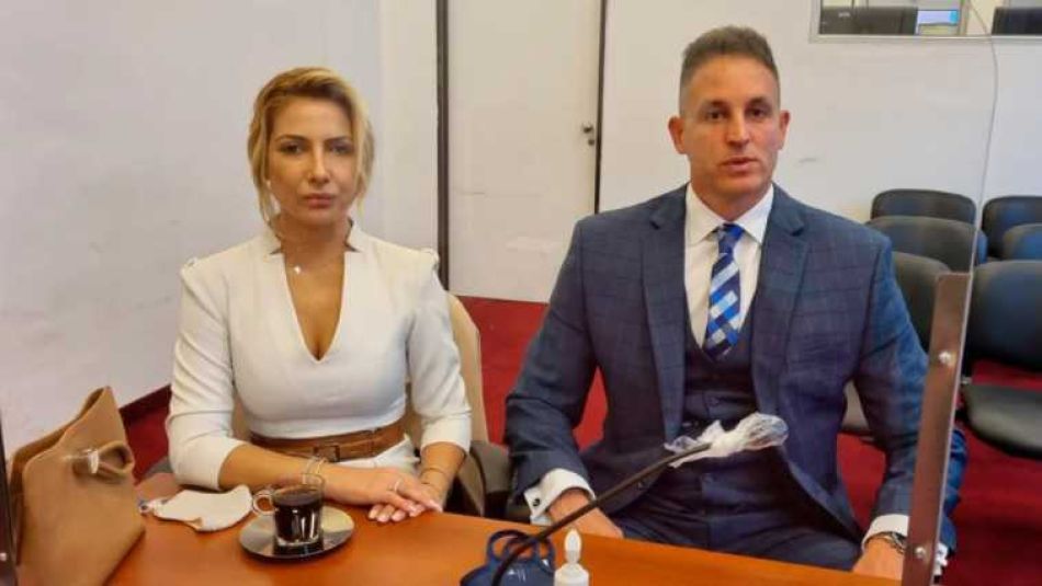 Fabiola Yañez y su abogado Juan Pablo Fioribello
