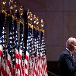 El presidente Joe Biden se dirige al Desayuno Nacional de Oración en el Capitolio de Estados Unidos en Washington, DC. | Foto:Greg Nash-Pool/Getty Images/AFP