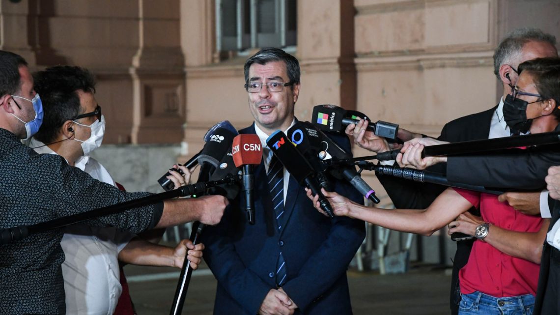 Germán Martínez, the new speaker of the ruling coalition's caucus in the lower house Chamber of Deputies.