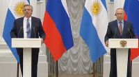 Alberto Fernández y Vladimir Putin