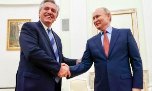 Alberto Fernández con Vladimir Putin 20220203