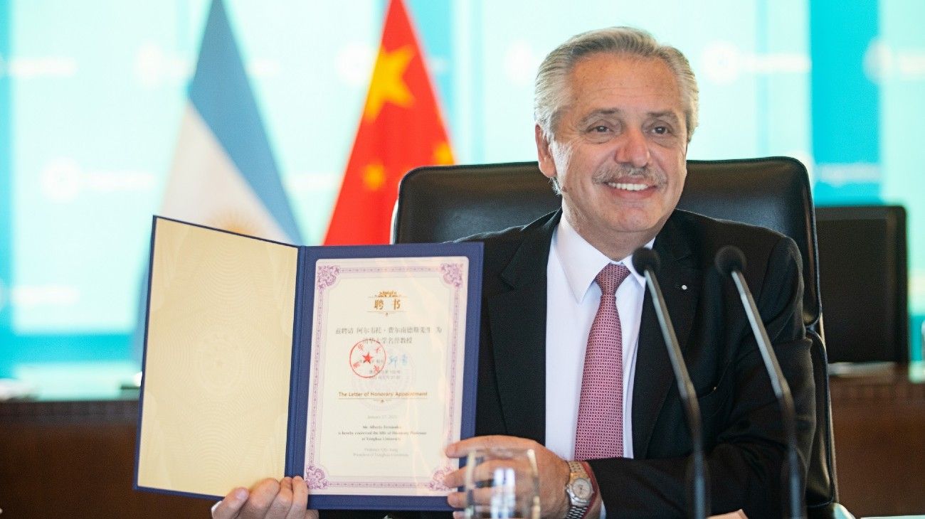 Imágenes de la gira del presidente Alberto Fernández por China.