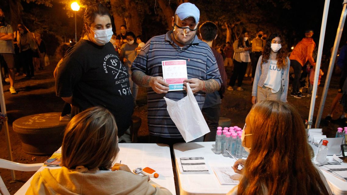 Noche de las Vacunas in Mar del Plata.