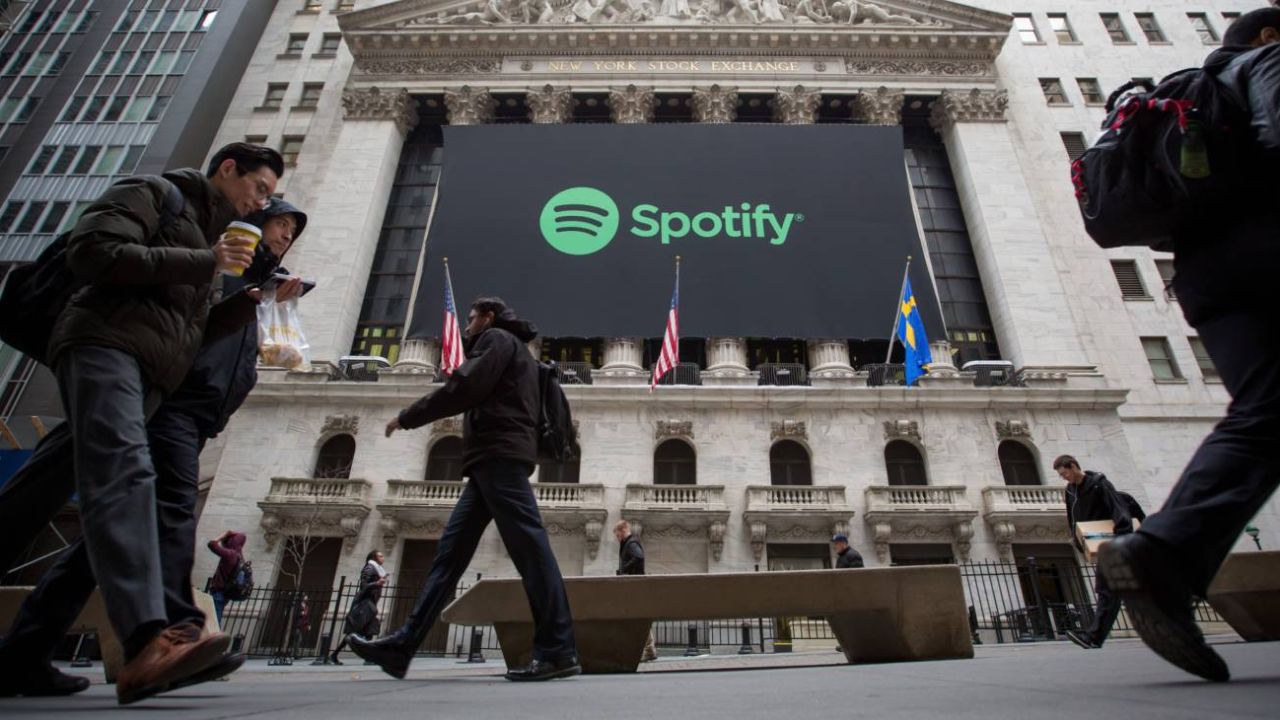Spotify en Wall Street.  | Foto:Bloomberg