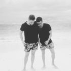 Rodrigo Lussich y su novio Juan Pablo Kildoff