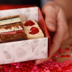 Caja para San Valentín de La Pinocha Chocolates.