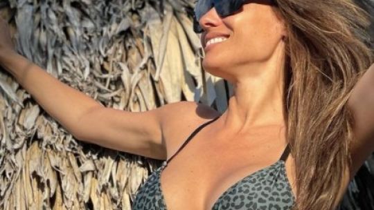 Pampita infartante con su bikini animal print