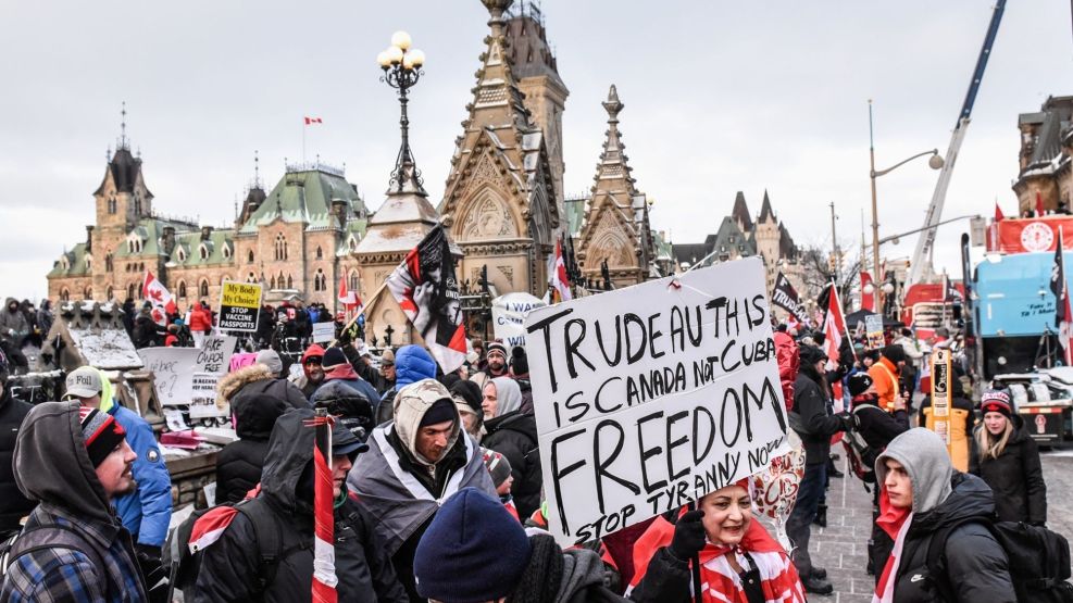 Ottawa Declares State Of Emergency In Response To Ongoing Protests Against Public Health Mandates