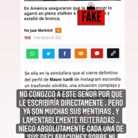 El enojo de Wanda Nara con un reconocido periodista