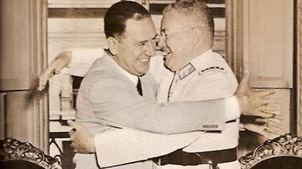 Juan Domingo Perón y Carlos Ibáñez del Campo