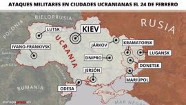 Cuáles fueron las zonas atacadas por Rusia en Ucrania