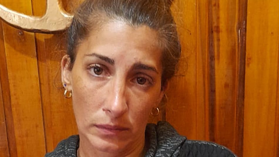 Betiana Rossi, al ser hallada en Escobar.