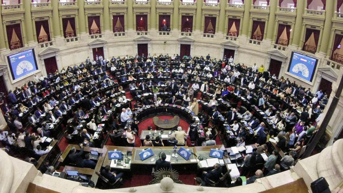 The Chamber of Deputies, Argentina's lower house, pictured during session.