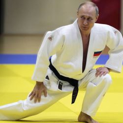 Putin cinturón negro.  | Foto:AFP