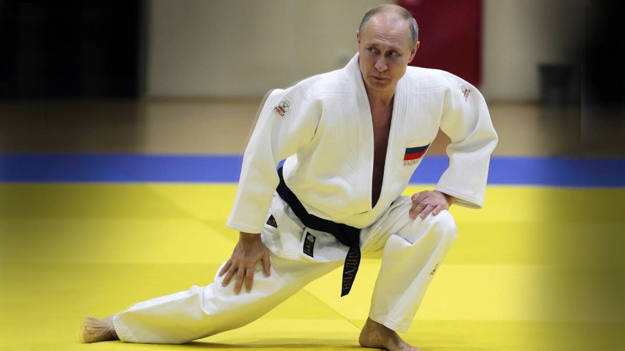 Putin cinturón negro.  | Foto:AFP