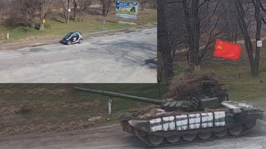 Smart y tanque ruso