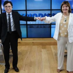 Patricia Bullrich, pictured during her interview with Jorge Fontevecchia.