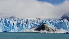 Así fue el impactante derrumbe en el glaciar Perito Moreno