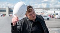 Elon Musk en una foto de 2021, en la construcción de una de sus empresas cerca de Berlin.
