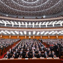 La segunda reunión plenaria de la quinta sesión de la XIII Asamblea Popular Nacional se lleva a cabo en el Gran Palacio del Pueblo, en Beijing, capital de China. | Foto:Xinhua/Shen Hong