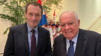 Gustavo Beliz y el expresidente del BID, Enrique Iglesias 20220308