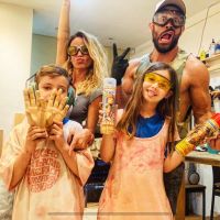 Las imágenes del cumple del hijo de Sabrina Rojas y Luciano Castro con el Tucu López y Vigna