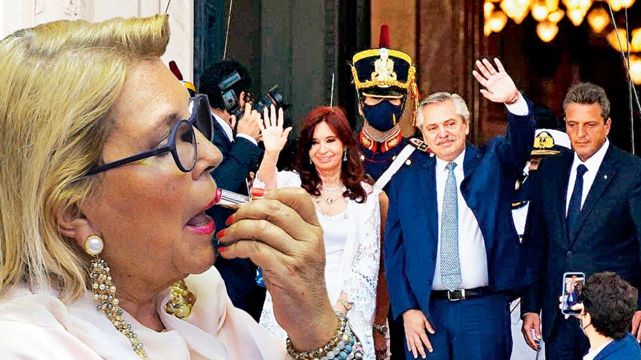 Lilita Carrió - Cristina Kirchner, Alberto Fernández y Sergio Massa | Foto:cedoc