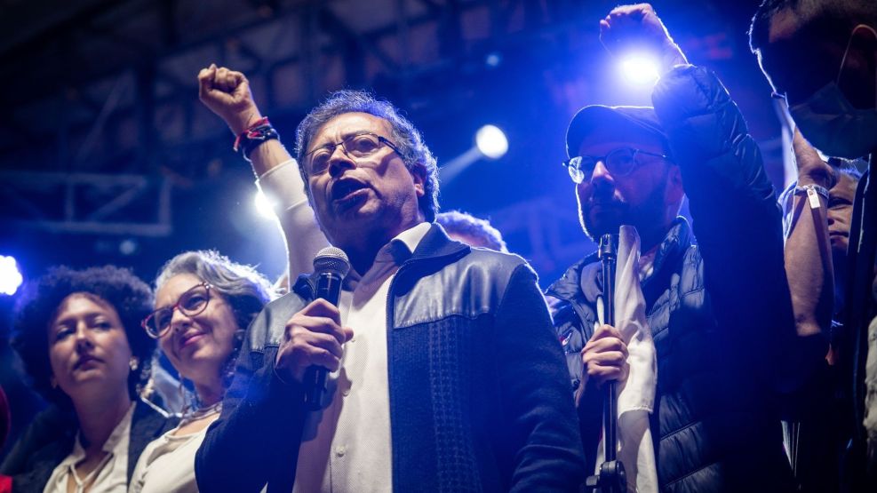 Colombian Presidential Candidate Gustavo Petro Holds Final Rally In Nation's Capital 