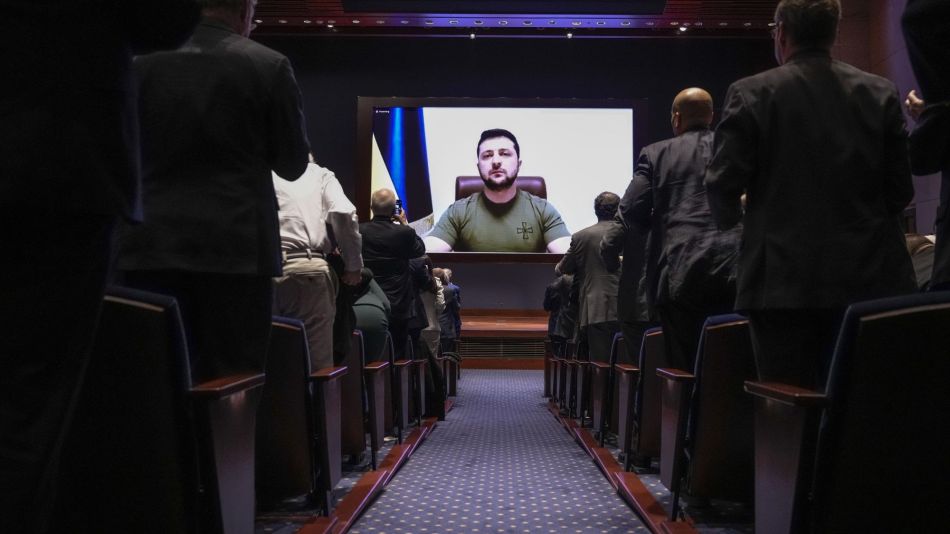 Ukrainian President Zelenskiy Gives Virtual Address To Congress