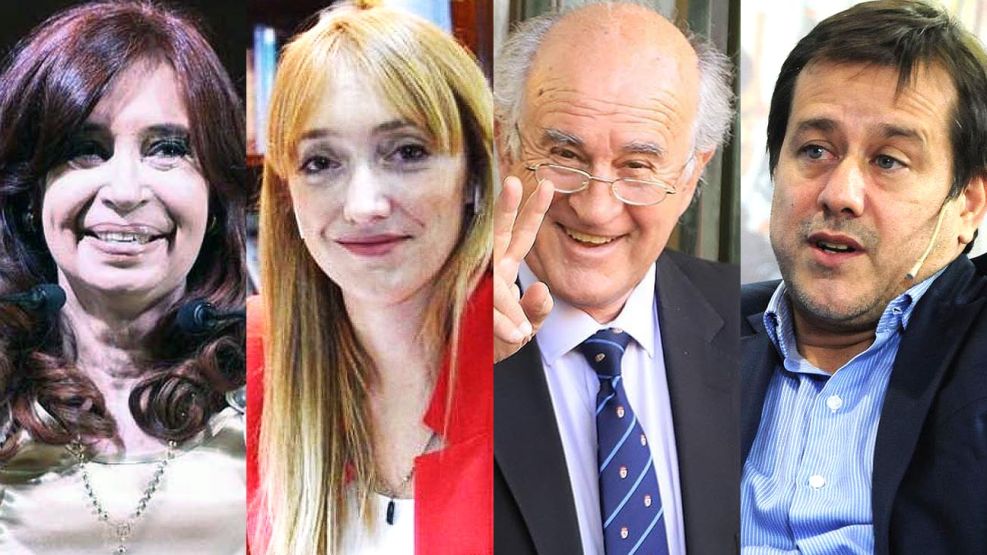 Cristina Fernández, Anabel Fernández Sagasti, Oscar Parrilli y Mariano Recalde. 20220316