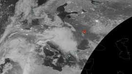 Ucrania se ha ido oscureciendo paulatinamente a partir de la invasión rusa.l de Ucrania resgistrada por la NASA.