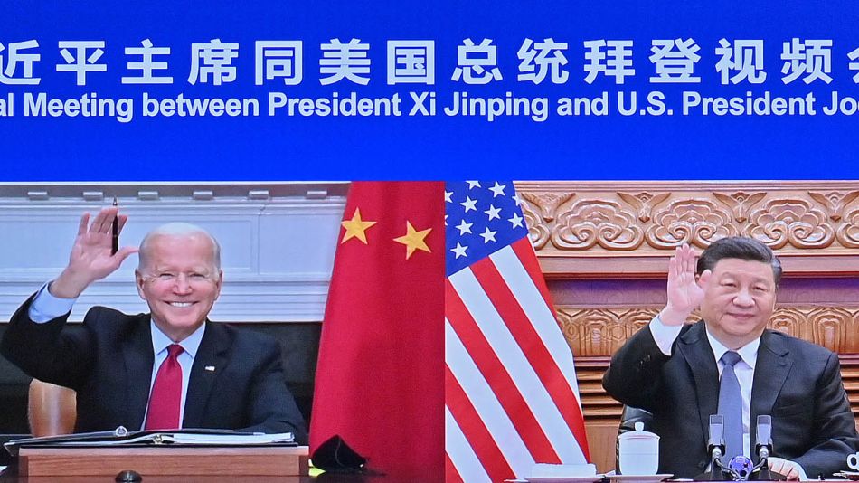 Joe Biden y Xi Jinping 20220317