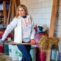 Máxima mostró su sorprendente look para un día de granja 