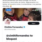 Cinthia Fernández ninguneó a Estefanía Berardi y luego la bloqueó