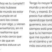 Alejando Stoessel rompió el silencio: una emotiva carta para Tini Stoessel desde el hospital