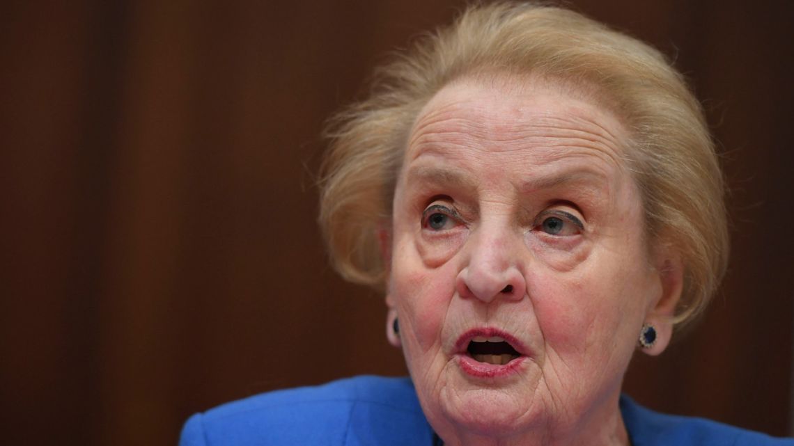 Former US Secretary of State Madeleine Albright, pictured in 2019.