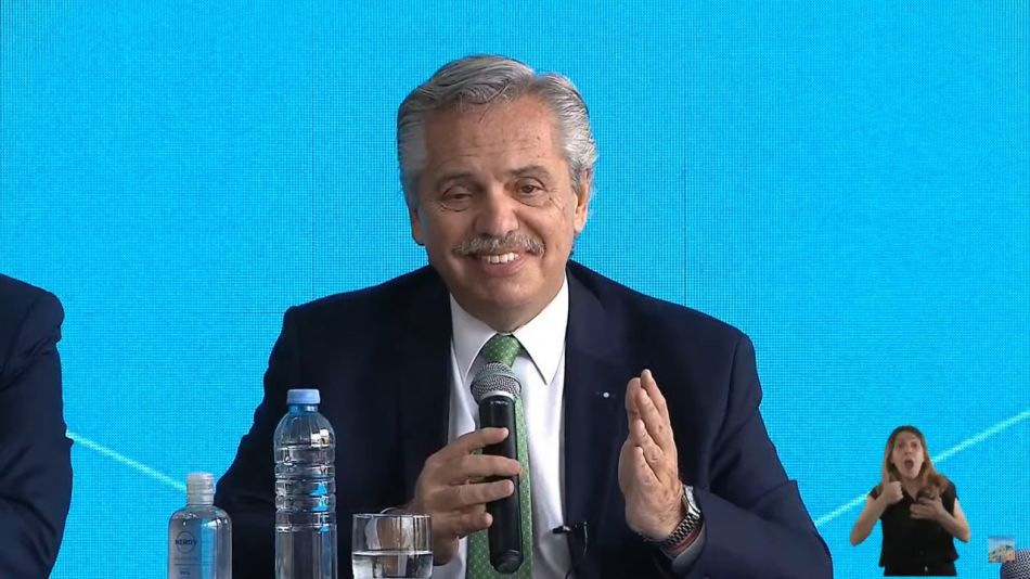 El presidente Alberto Fernández en Paraná.