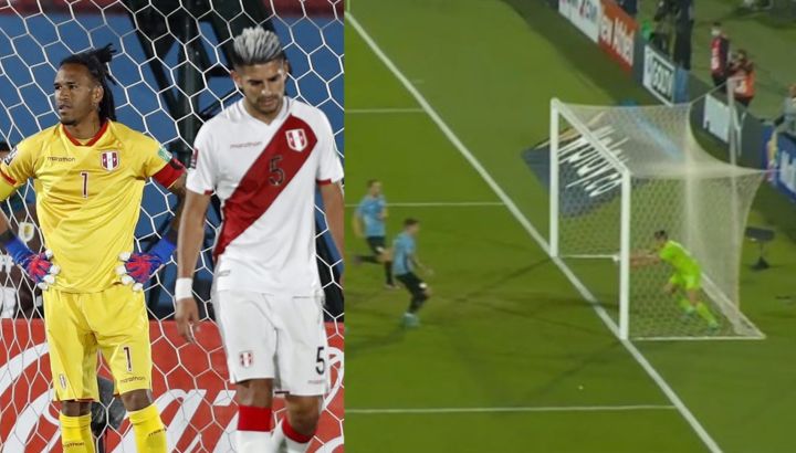 Perú perdió con Uruguay en Montevideo y reclamó un gol no convalidado sobre el final del partido. 