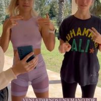 Luisana Lopilato bailó twerking embarazada con Juli Puente